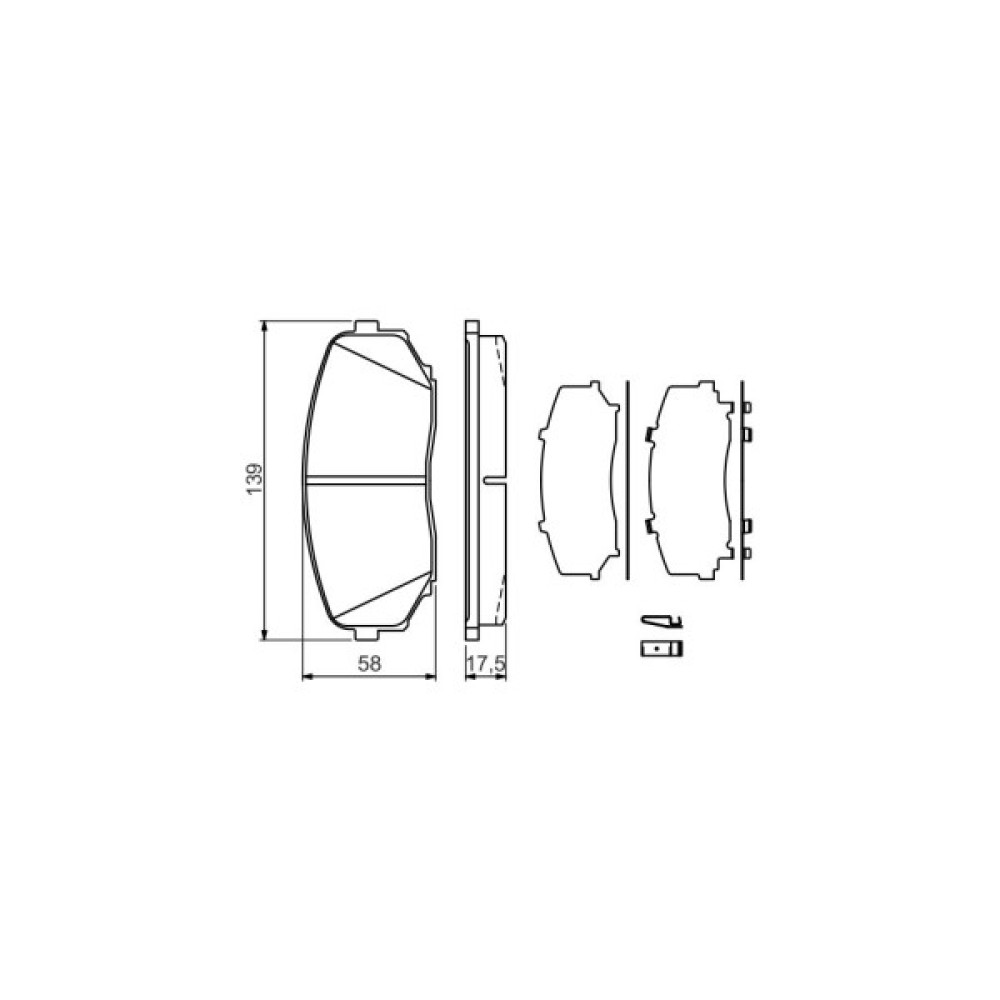 Гальмівні колодки Bosch 0 986 494 375