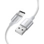 Дата кабель USB 2.0 AM to USB-C 0.5m 3A US288 white Ugreen (60130)