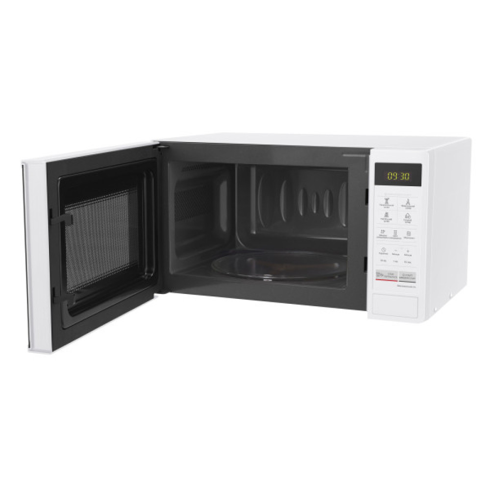 Мікрохвильова піч LG, 20л, електрон. керування, 700Вт, дисплей, білий