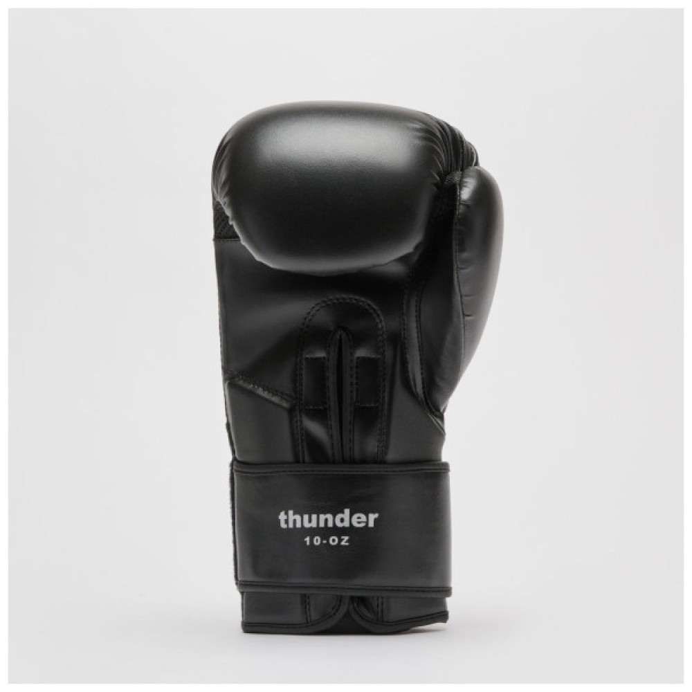 Боксерські рукавички Leone GN383 Thunder Black 10 унцій (GN383_Black_10oz)