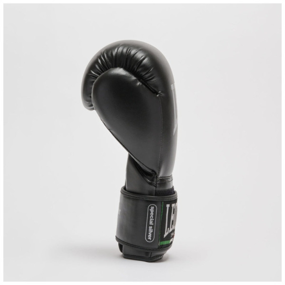 Боксерські рукавички Leone GN383 Thunder Black 10 унцій (GN383_Black_10oz)