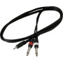 Інсертний кабель RockCable Patch Cable - 2 x TS Jack to TRS MiniJack (1.5m) (RCL 20912 D4)