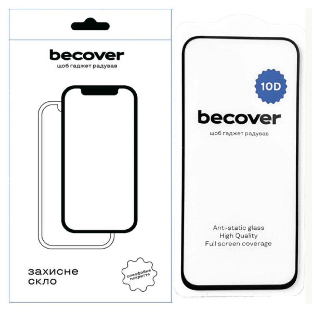 Скло захисне BeCover Google Pixel 8a 10D Black (711491) Скло захисне BeCover Google Pixel 8a 10D Black (711491)