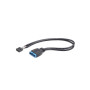 Кабель для передачі даних USB 2.0 to USB 3.0 0.15m Cablexpert (CC-U3U2-01) Кабель для передачі даних USB 2.0 to USB 3.0 0.15m Cablexpert (CC-U3U2-01)