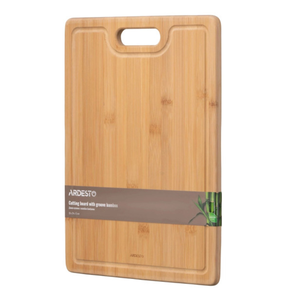 Дошка для нарізання Ardesto Midori 33 х 24 х 1.5 см, бамбук (AR1433BAM)