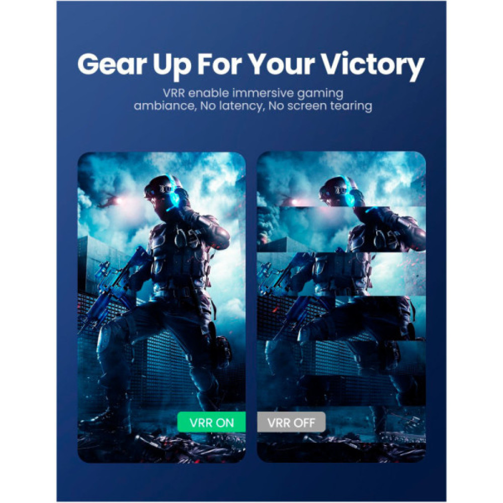 Кабель мультимедійний HDMI M to HDMI M 1.5m braided HD140 black UGREEN (80402)