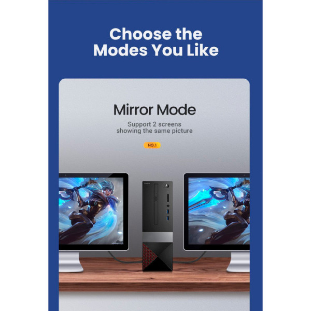 Кабель мультимедійний HDMI M to HDMI M 1.5m braided HD140 black UGREEN (80402)