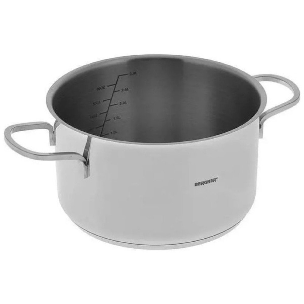 Набір посуду Bergner Classic 1.7 л, 2.3 л, 3.3 л 6 предметів (BG-6284)