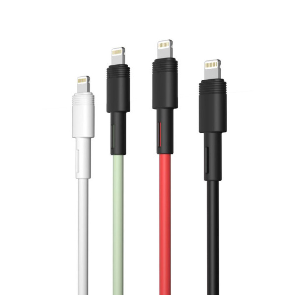 Дата кабель USB 2.0 AM to Lightning 1.0m 5A green XO (NB166-L-1-GR)