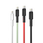 Дата кабель USB 2.0 AM to Lightning 1.0m 5A green XO (NB166-L-1-GR)