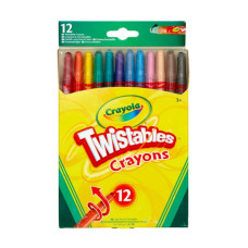 Олівці кольорові Crayola Твіст воскові, що викручуються, 12 шт (256319.024)