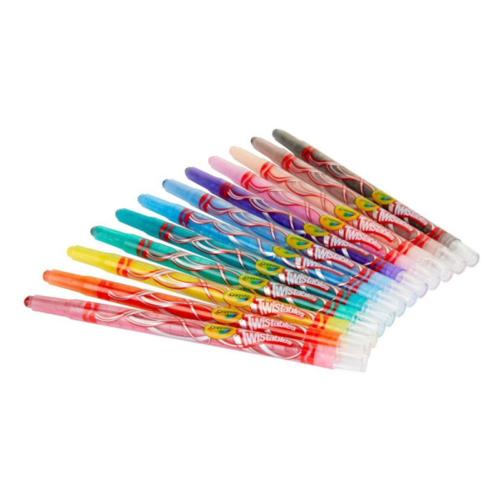 Олівці кольорові Crayola Твіст воскові, що викручуються, 12 шт (256319.024)