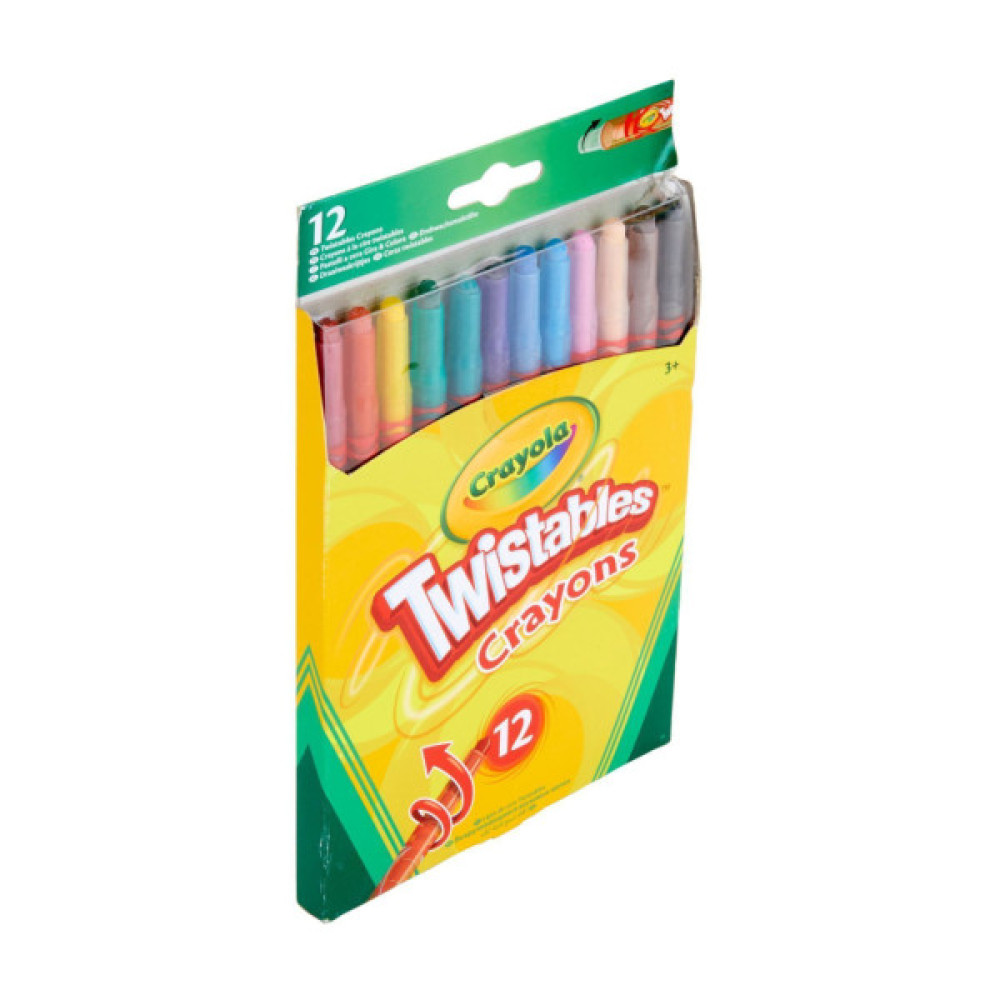 Олівці кольорові Crayola Твіст воскові, що викручуються, 12 шт (256319.024)