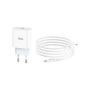 Зарядний пристрій HOCO C76A Plus Speed Source USB-C PD20W + cable USB-C to Lightning White (6931474746924)