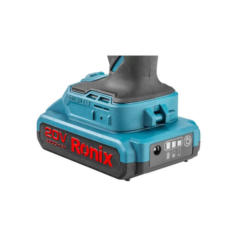 Шуруповерт Ronix ударний акумуляторний 20В, 2Ah х 2 (8905K)