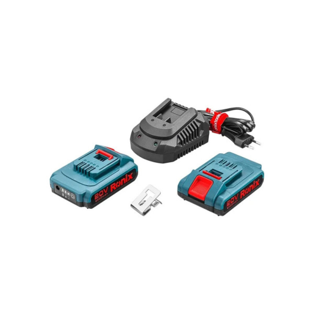 Шуруповерт Ronix ударний акумуляторний 20В, 2Ah х 2 (8905K)