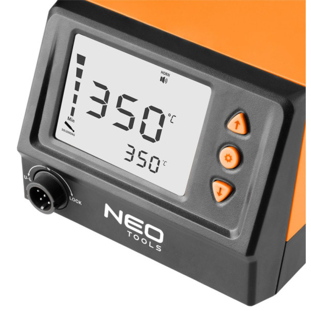 Паяльна станція Neo Tools SL1 60Вт 180-450 °С РК-дисплей ESD захист автоматичне відключення