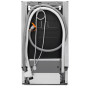 Посудомийна машина Electrolux вбудована, 10компл., Е, 45см, дисплей, інвертор, 3й кошик, чорний