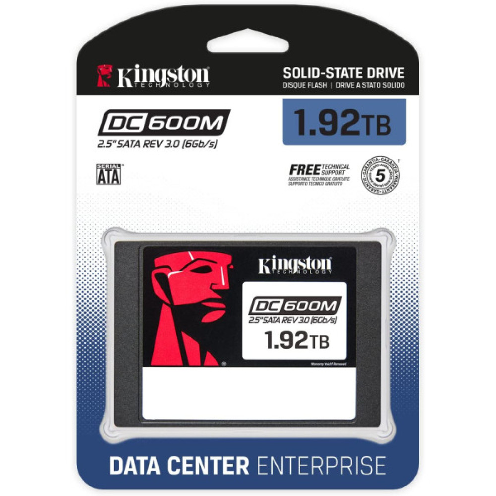 Накопичувач SSD Kingston 2.5" 1.9TB SATA DC600M