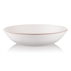 Тарілка Ardesto Asti, 790мл, 20.2см, кераміка, білий (AR1420AW)