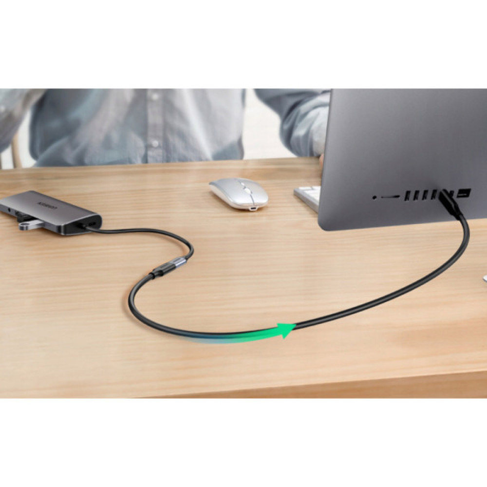Дата кабель USB-C to USB-C 1.0m USB 3.1Gen2 100W US353 Black Ugreen (10387)