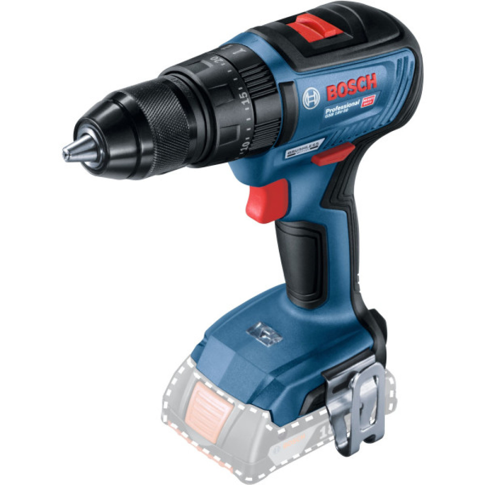 Набір із двох акумуляторних інструментів Bosch Professional 18В шліфмашина кутова GWS180-LI дриль-шурупокрут GSB 18V-50 зарядний пристрій акб 2х4А·год