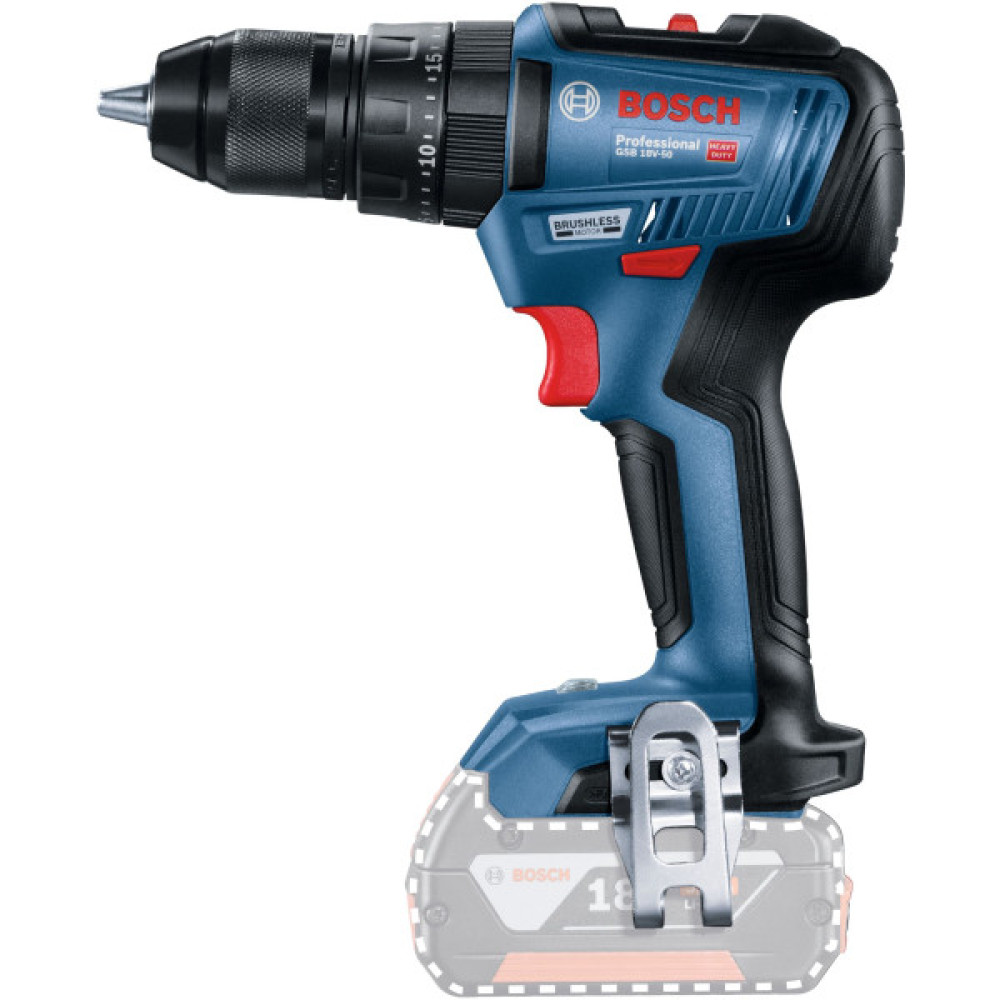 Набір із двох акумуляторних інструментів Bosch Professional 18В шліфмашина кутова GWS180-LI дриль-шурупокрут GSB 18V-50 зарядний пристрій акб 2х4А·год