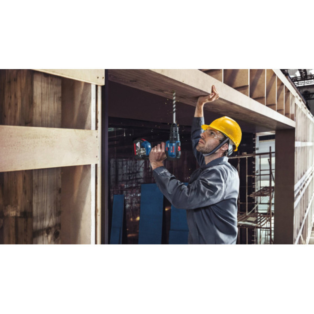 Набір із двох акумуляторних інструментів Bosch Professional 18В шліфмашина кутова GWS180-LI дриль-шурупокрут GSB 18V-50 зарядний пристрій акб 2х4А·год