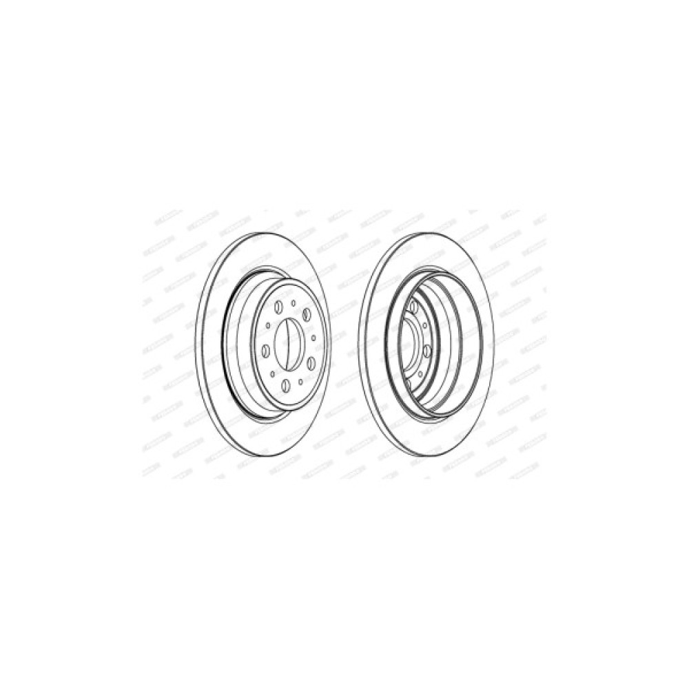 Гальмівний диск FERODO DDF1079C