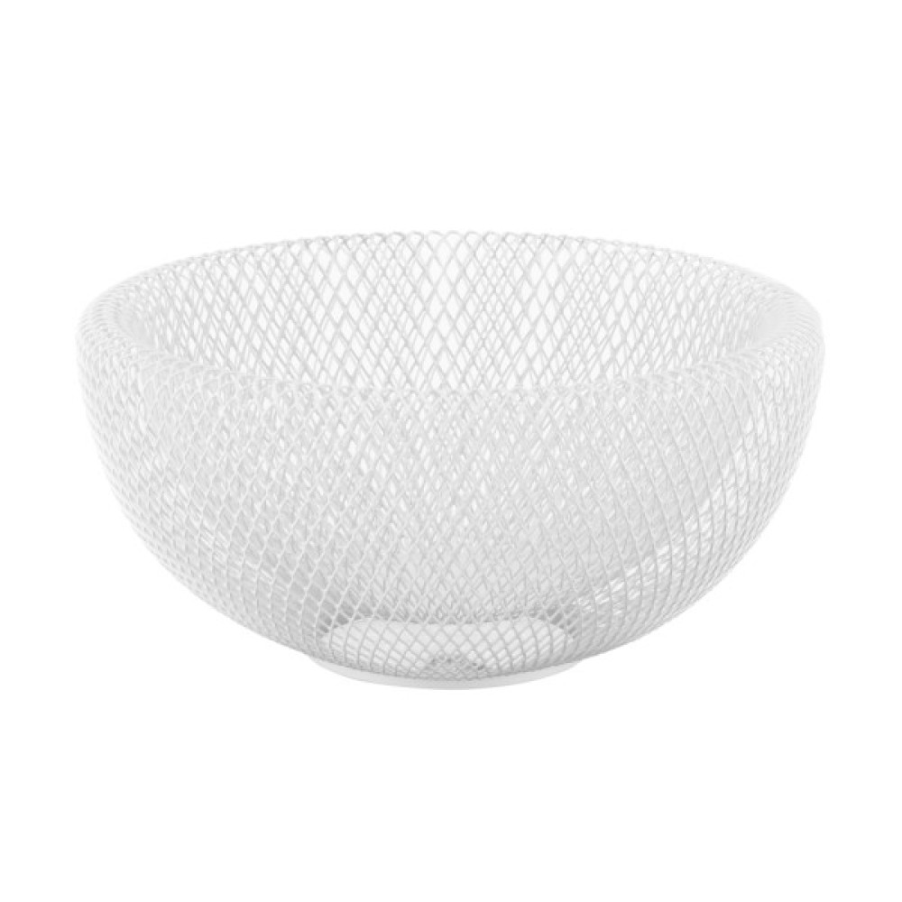 Фруктовниця Ardesto Midori 25х25х12см, метал, білий (AR0902W)