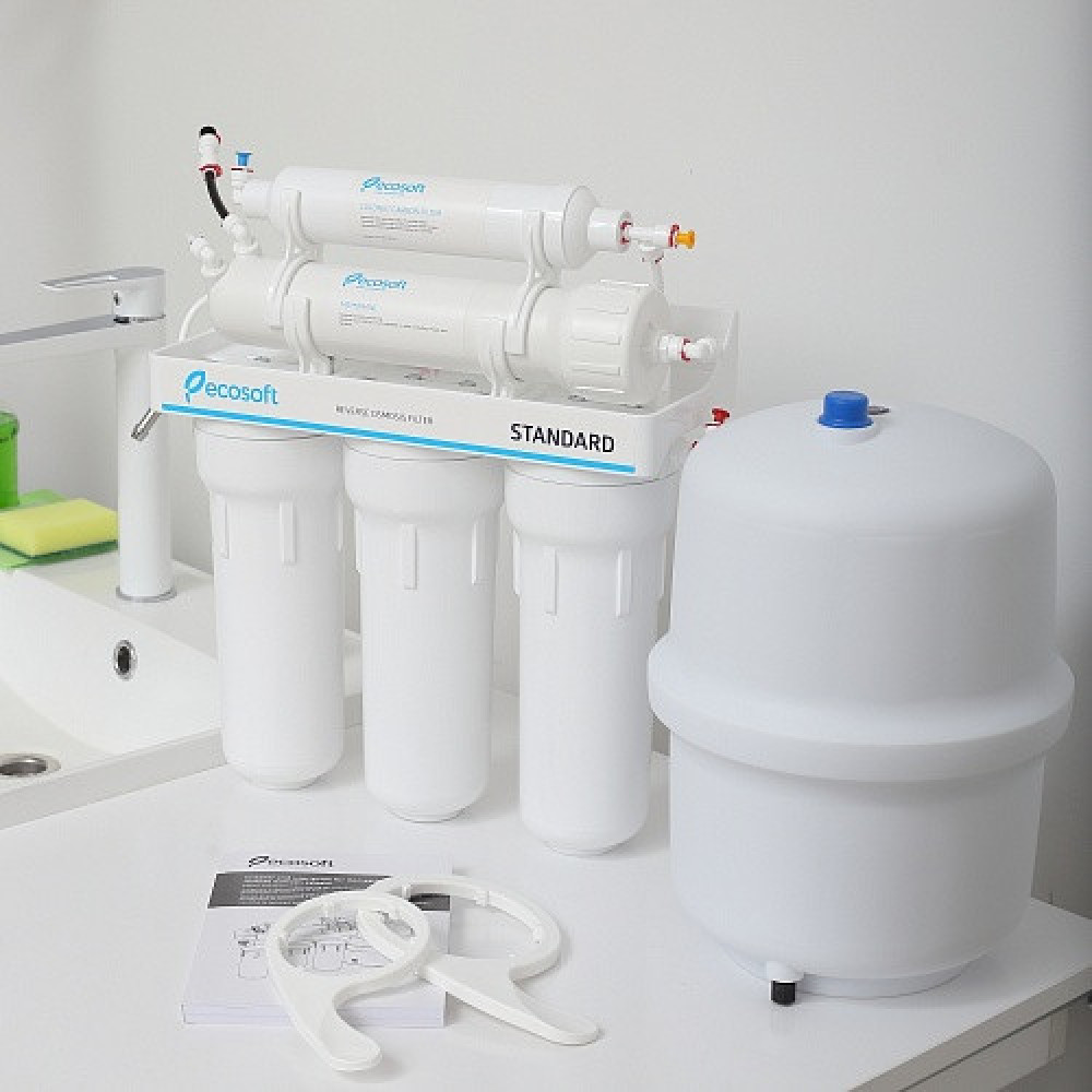 Комплект змішувача для кухні Grohe Blue Pure StartCurve з фільтром зворотного осмосу Ecosoft Standard (MO55030592)