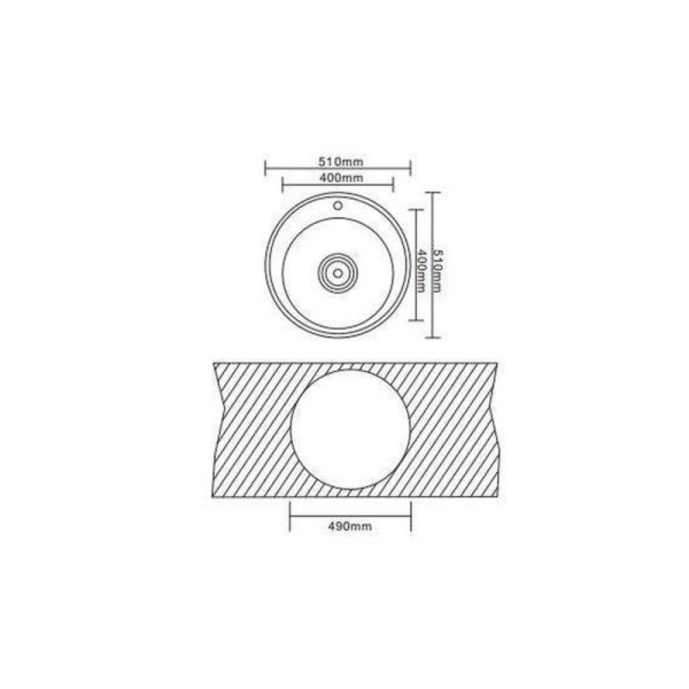 Мийка кухонна Interline RONDO sateen