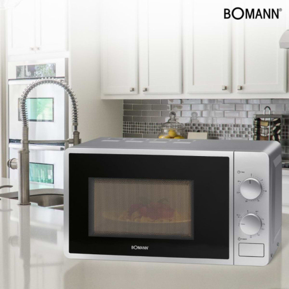 Мікрохвильова піч Bomann MWG 6015 CB silver (MWG6015CB silver)