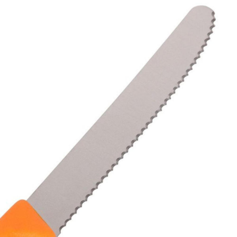 Набір ножів Victorinox SwissClassic 11см, 2шт. в блистере, волнистое лезвие,оранж (6.7836.L119B)