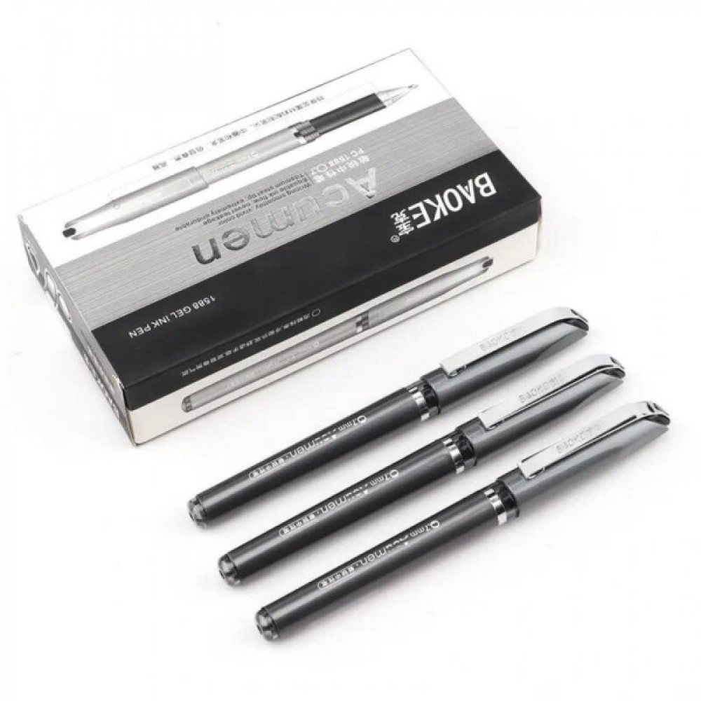Ручка гелева Baoke Acumen 0.7 мм, синя (PEN-BAO-PC1588-BL)