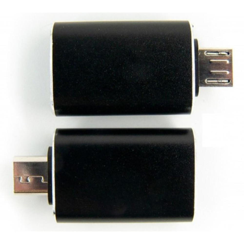 Дата кабель OTG USB 2.0 AF to Micro 5P black Dengos (ADP-017)