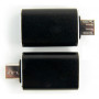 Дата кабель OTG USB 2.0 AF to Micro 5P black Dengos (ADP-017)