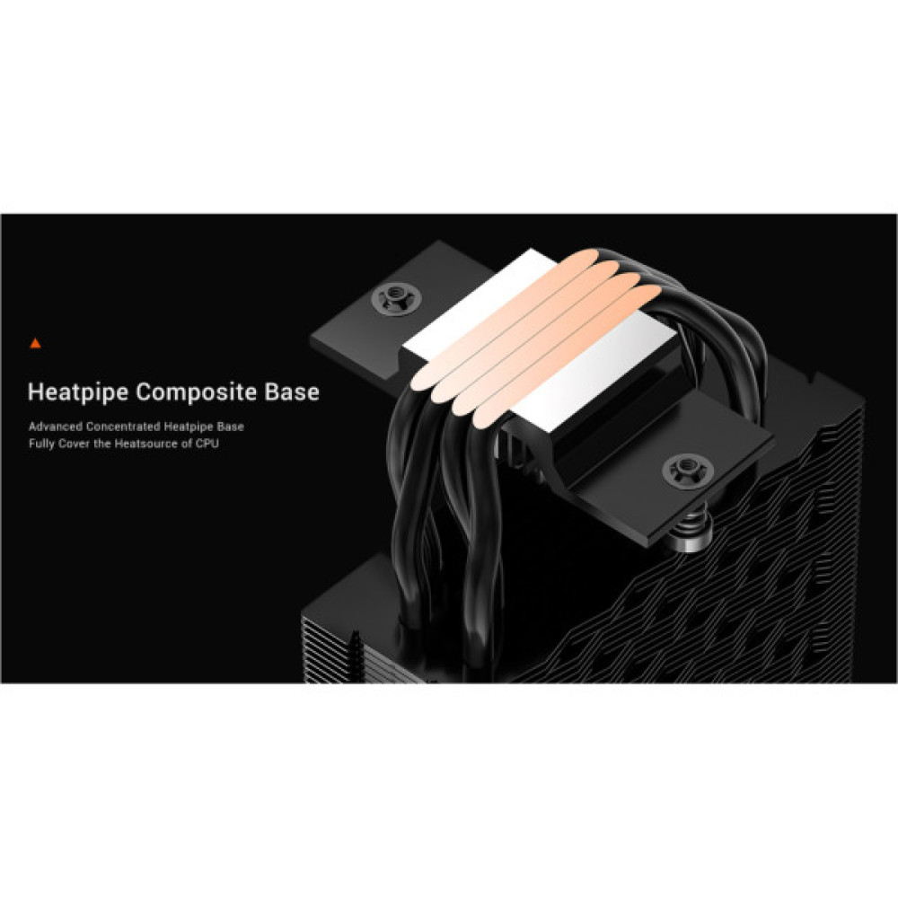 Кулер до процесора PcCooler RT400 Digital ARGB BK