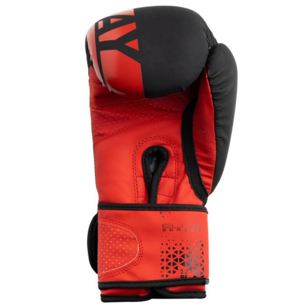 Боксерські рукавички PowerPlay 3086 Matt Challenger Чорно-Червоні 14 унцій (PP_3086_14oz_Bl/Red)