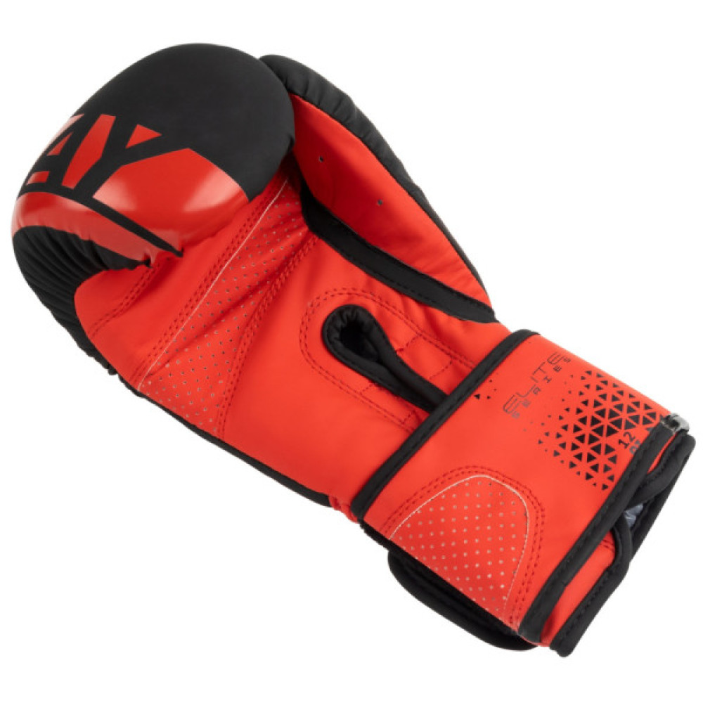 Боксерські рукавички PowerPlay 3086 Matt Challenger Чорно-Червоні 14 унцій (PP_3086_14oz_Bl/Red)
