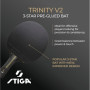 Ракетка для настільного тенісу Stiga Ракетка для настільного тенісу Stiga Trinity 3 Star ver.2 FL (1213-1208-3 (931706) Ракетка для настільного тенісу Stiga Ракетка для настільного тенісу Stiga Trinity 3 Star ver.2 FL (1213-1208-3 (931706)