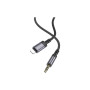 Кабель мультимедійний Lightning to 3.5mm M 1.0m grey BOROFONE (6941991118975) Кабель мультимедійний Lightning to 3.5mm M 1.0m grey BOROFONE (6941991118975)