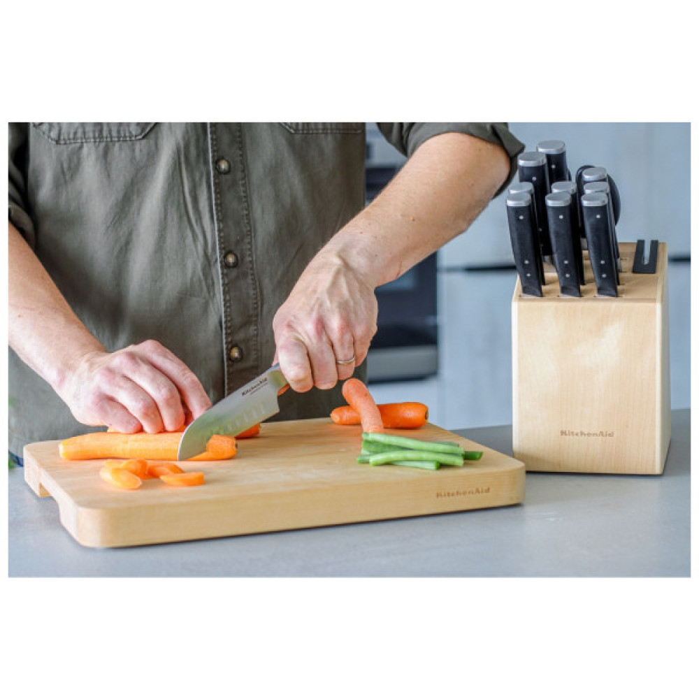 Набір ножів KitchenAid Coreline з підставкою, 11 предметів (KAG12STSNBXOBQ)