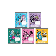 Зошит Kite Monster High, 12 аркушів, клітинка (MH25-232)