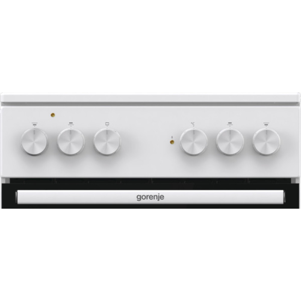 Плита Gorenje електрична склокерамічна, 62л, конвекція, 50x60см, білий