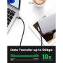 Дата кабель USB 3.0 AM to USB-C 1.0m 60W US385 90° Black Ugreen (20299) Дата кабель USB 3.0 AM to USB-C 1.0m 60W US385 90° Black Ugreen (20299)