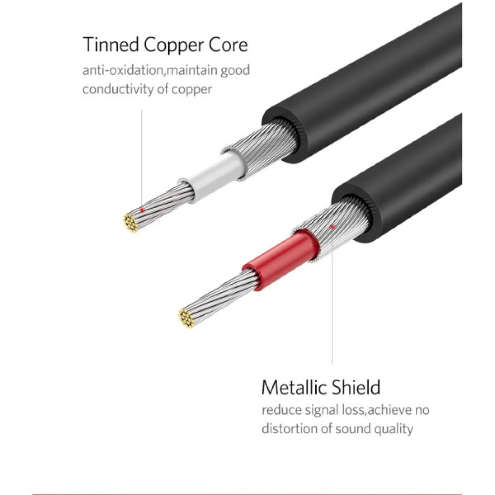 Кабель мультимедійний 2xRCA M to 2xRCA M 1.0m AV104 black Ugreen (30747)
