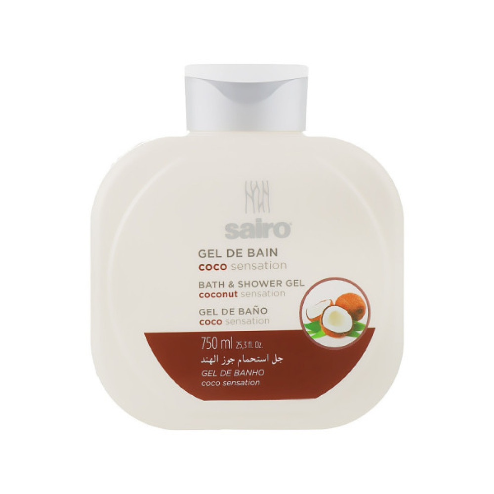 Гель для душу Sairo Bath And Shower Gel Кокосове відчуття 750 мл (8433295049379)