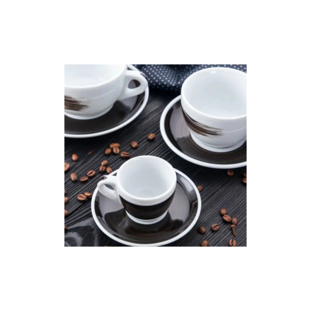 Чашка Ancap cappuccino large 260 мл, серія Verona Millecolori Black (35132)