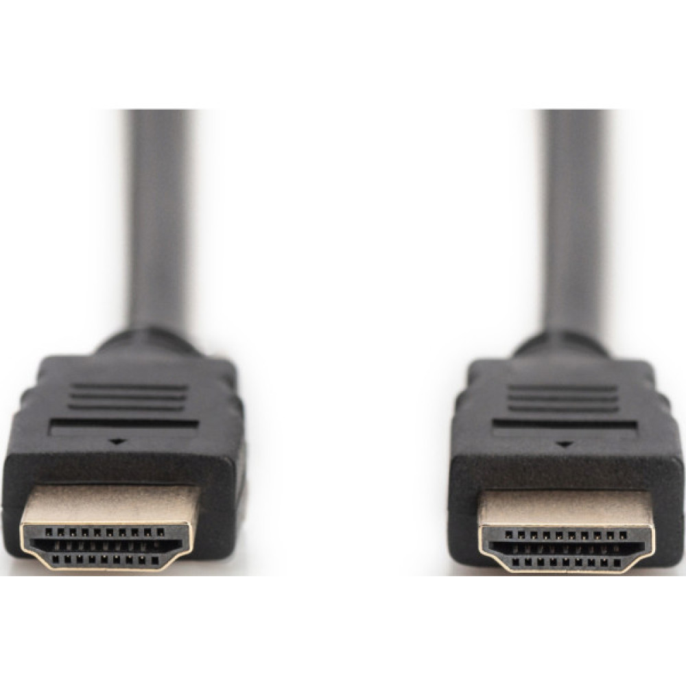 Кабель мультимедійний HDMI M to HDMI M 2.0m 4K60Hz w/Ethernet black Digitus (DB-330123-020-S)